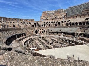 Inside the colosseum