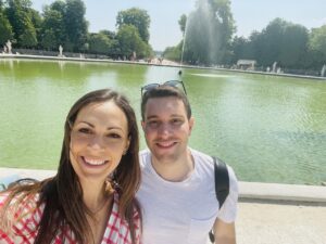 Jardin des tuileries in Paris France