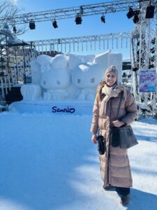 Sanrio Snow Sculpture