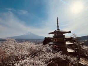 Fujiyoshida Fuji san views