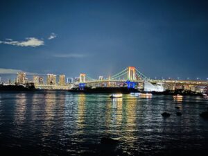 The Rainbow Bridge in Tokyo