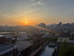 Seoul South Korea sunset
