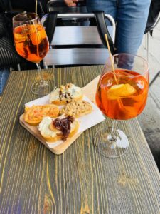 Aperol Spritz and cicchetti in Venice