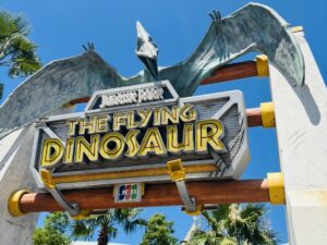 The Flying Dinosaur ride at USJ